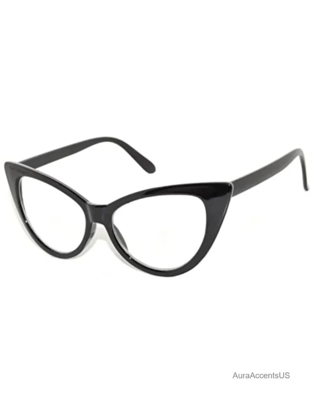 Vintage Cat Eye Sunglasses for Women, Small Fit UV400, Clear Lens